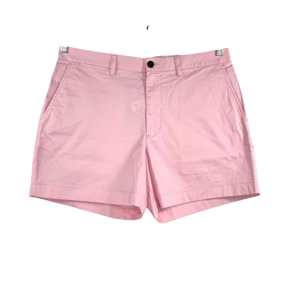 J.Crew 5" Portsider stretch‎ chino shorts Pink preppy 90s sz 34